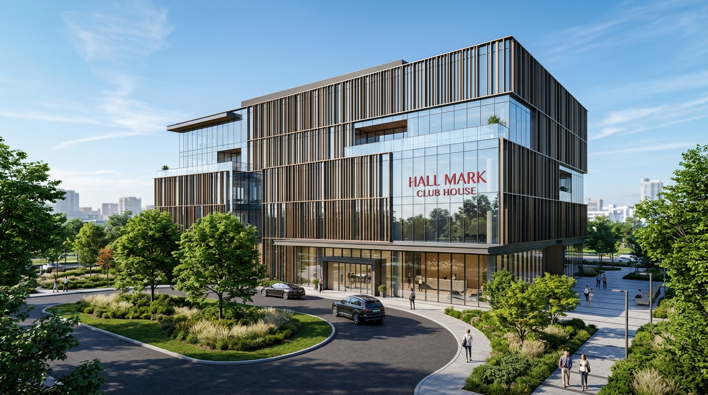 Hall Mark Clubhouse website mockup